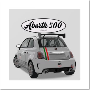 ABARTH 500 505 Back Posters and Art